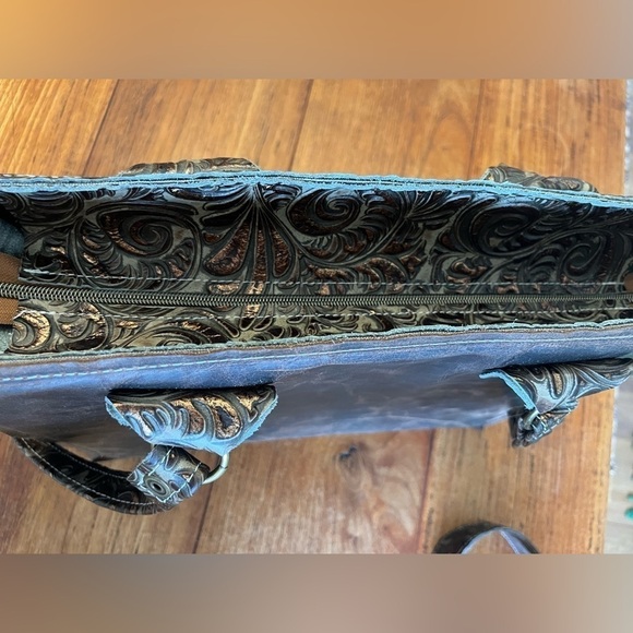 Elegant Brown Patterned Women's Bag - Picture 7 of 14